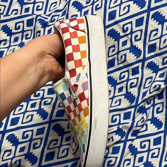Vans Multicolor Checkered Slip-On Sneakers - Picture 5 of 9